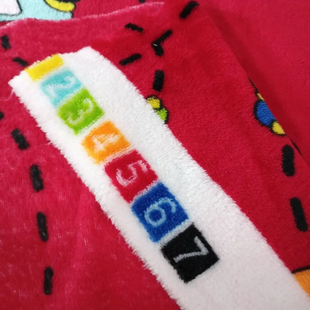 Cars Plush Fabric Red Traffic Road Vehicles Kids Sewing 1 Yard x 60